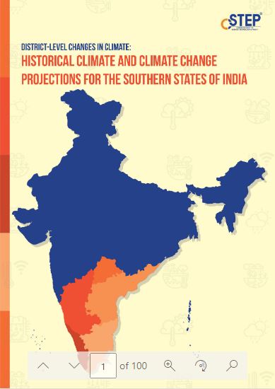 District-Level Changes in Climate: Historical Climate and Climate Change Projections for the Southern States of India